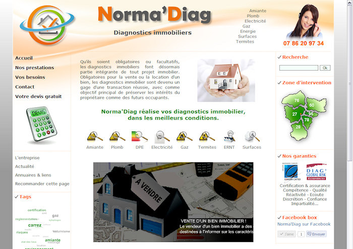 Norma'Diag - Diagnostics immobiliers sur la r&eacute;gion de Vernon (27) Eure, Yvelines, Val d'Oise, Seine Maritime