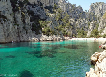 Vue sur la calanque d'En-Vau (Calanque d'En-Vau, Marseille, juin 2019)