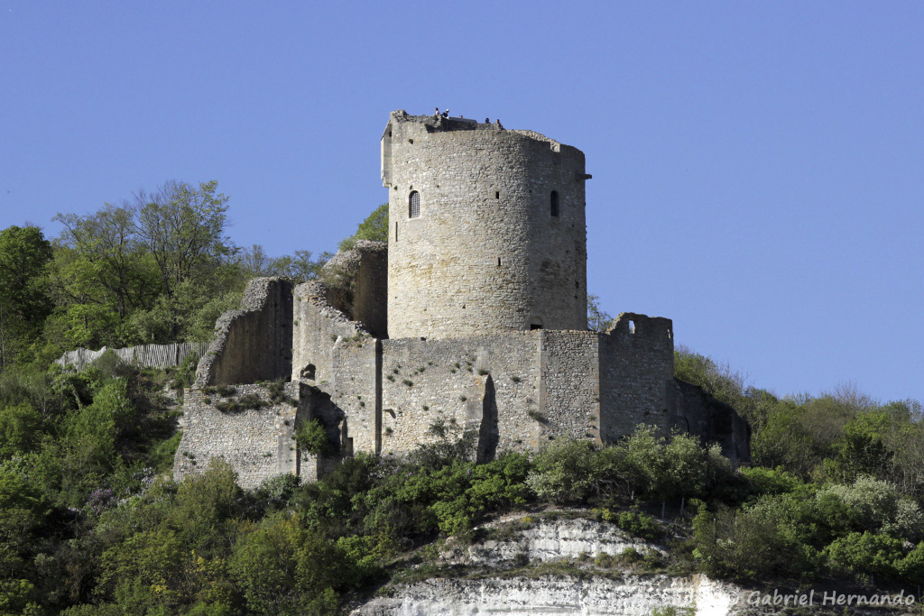 Château médiaval de La Roche-Guyon et son donjon (avril 2017)