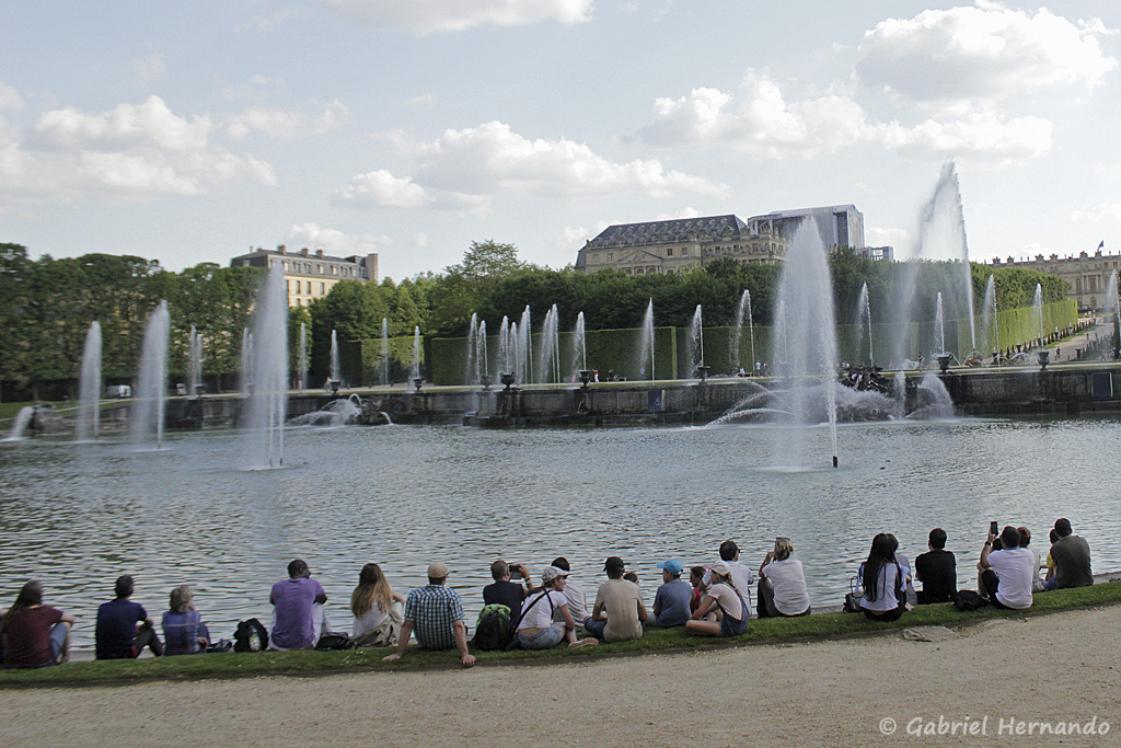 Les grandes eaux du bassin de Neptune, parc du château de Versailles