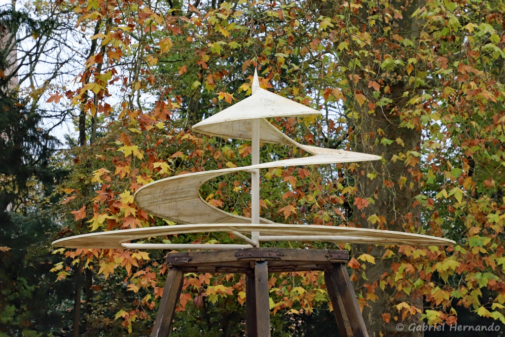 L'hélice volante de Léonard de Vinci (Clos Lucé, Amboise, novembre 2021)