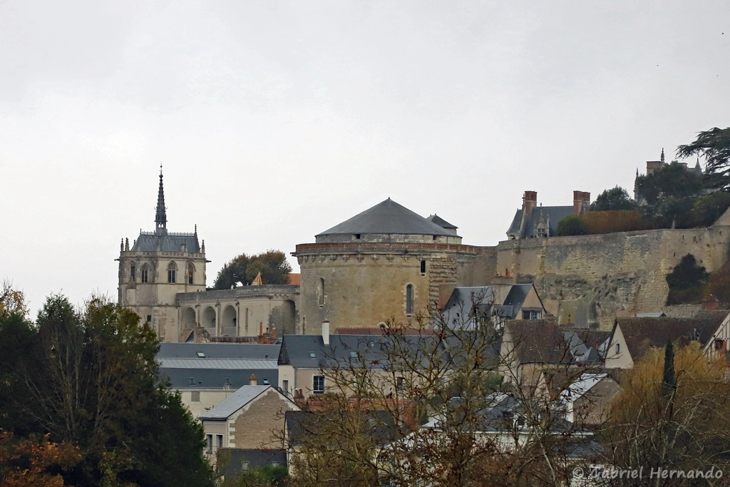 Château d'Amboise, vu du clos Lucé (Amboise, novembre 2021)