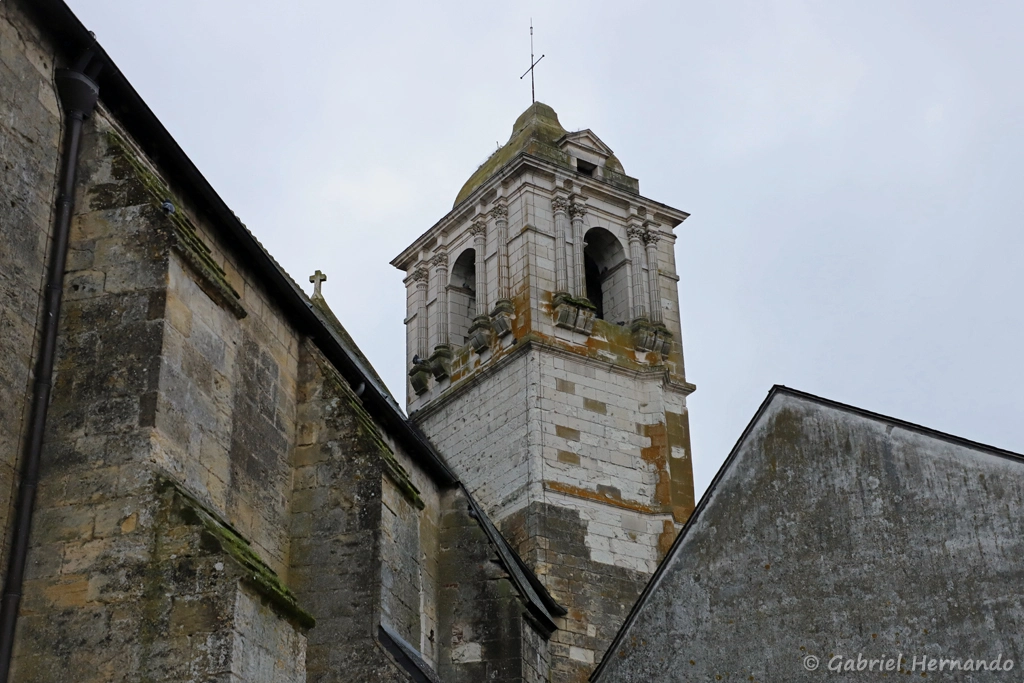 Clocher de l'église Saint-Florentin (Amboise, novembre 2021)