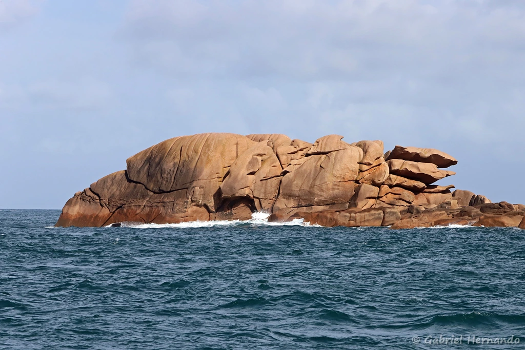 Le granite érodé de la côte (Côte de Granit rose, Ploumanac'h, septembre 2021)