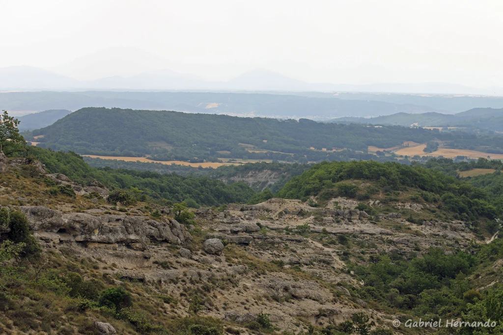 Panorama depuis le site des Mourres (Forcalquier, juin 2022)
