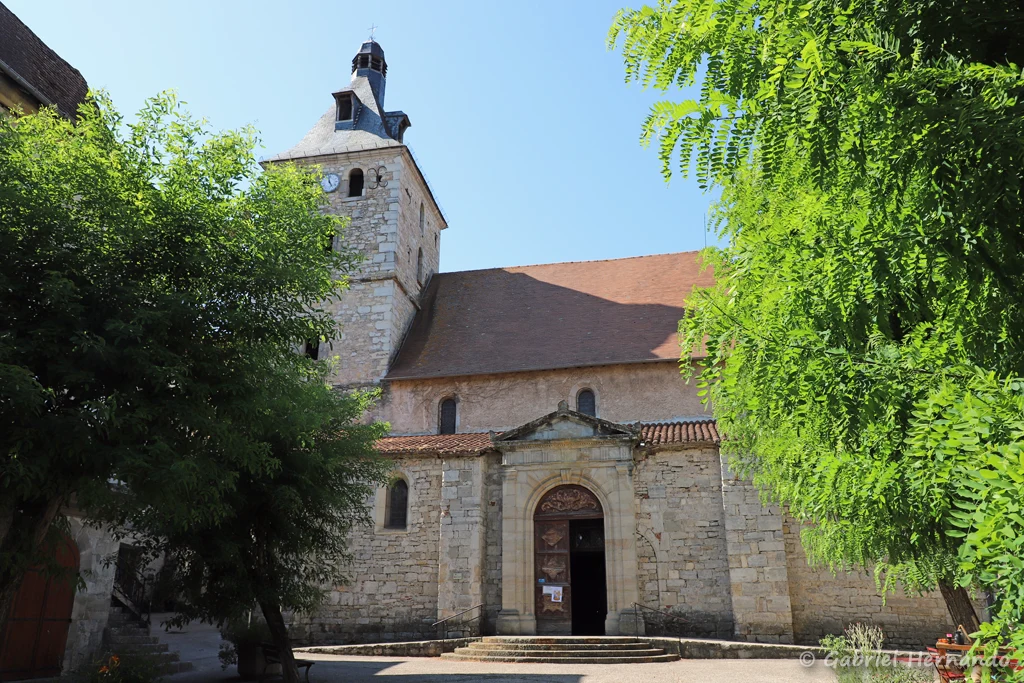 Eglise Saint-Etienne du XIIIe siècle, et reprise aux XV, XVII et XIXe siècle (Cajarc, juillet 2022)