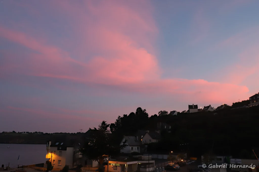 Le ciel de Bréhec, après le coucher de soleil (Bréhec, 21 septembre 2021)