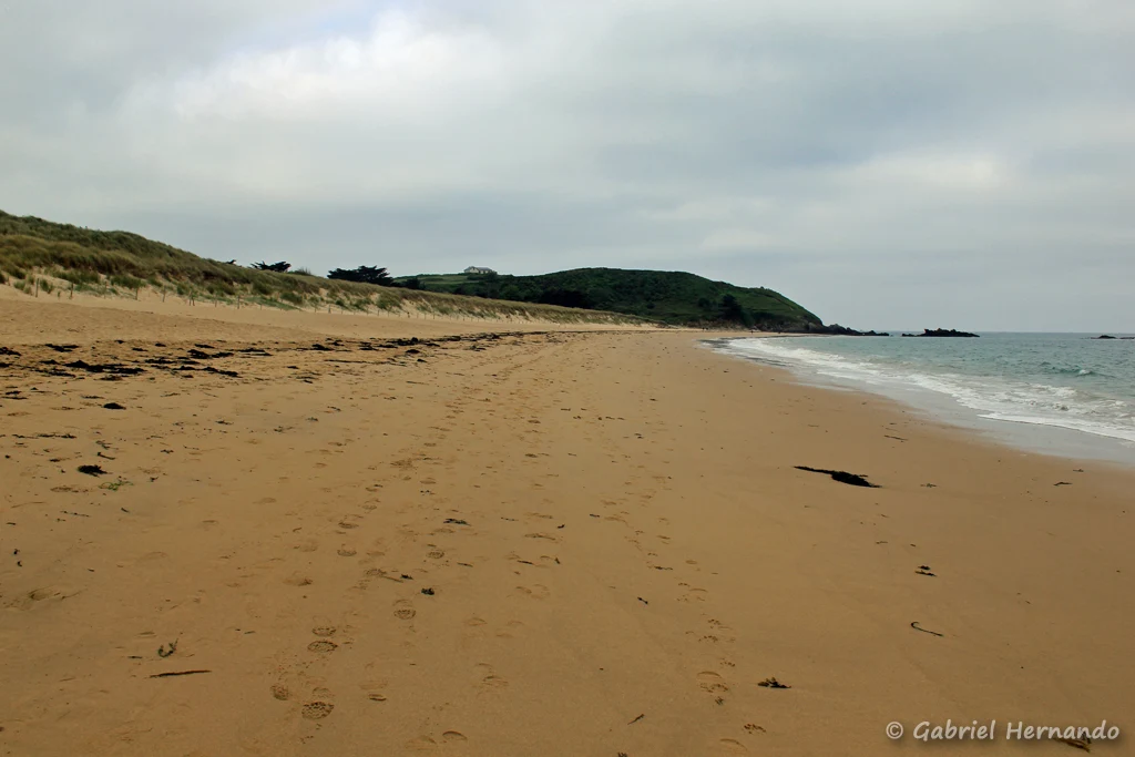 La plage des Chevrets et l'île Besnard (Saint-Coulomb, mai 2023)
