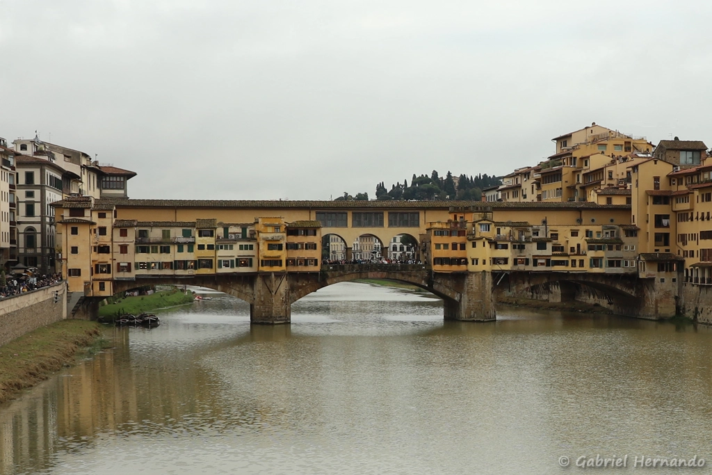 Ponte Vicchio, depuis le Ponte Santa Trinita (Florence, Italie, octobre 2024)